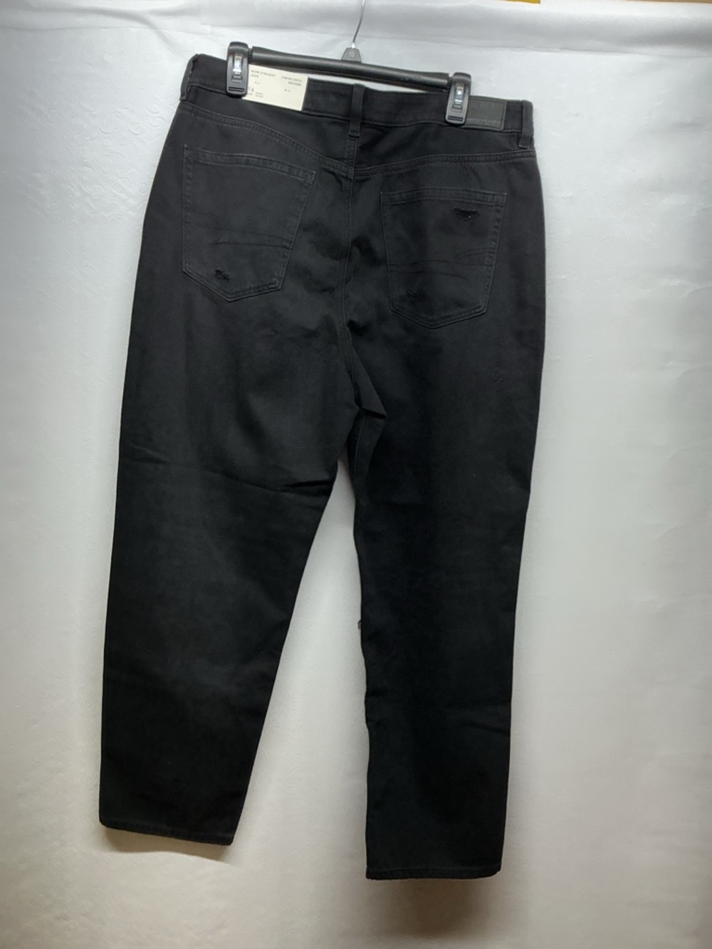 American Eagle Outfitters mom Straight Black Distressed Jeans - Picture 3 of 6